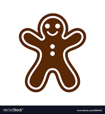 Flat icon with long shadow Christmas honey-cake vector image