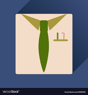 Flat icon with long shadow Christmas shirt with vector image