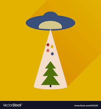 Flat icon with long shadow Christmas tree vector image