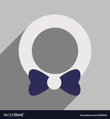 Flat icon with long shadow Christmas wreath vector image