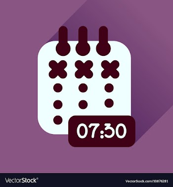 Flat icon with long shadow diary business vector image