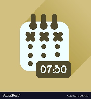 Flat icon with long shadow diary business vector image