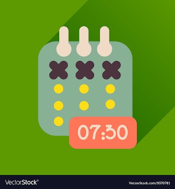 Flat icon with long shadow diary business vector image