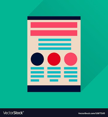 Flat icon with long shadow economic document vector image