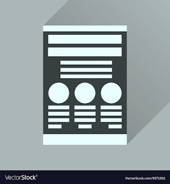 Flat icon with long shadow economic document vector image