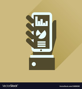 Flat icon with long shadow economic presentation vector image