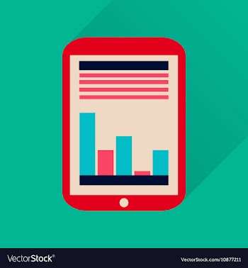 Flat icon with long shadow economic Presentation vector image