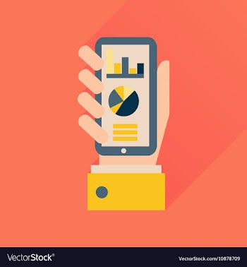 Flat icon with long shadow economic presentation vector image