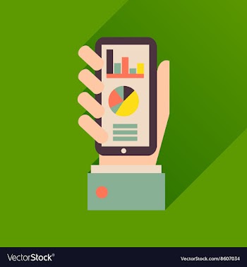 Flat icon with long shadow economic presentation vector image