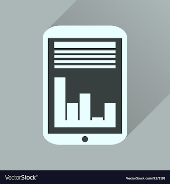 Flat icon with long shadow economic Presentation vector image