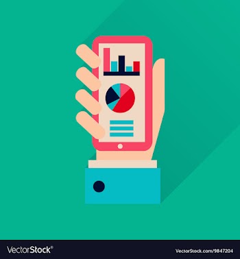 Flat icon with long shadow economic presentation vector image