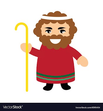 Flat icon with long shadow Father of Jesus Christ vector image