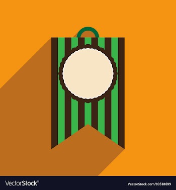 Flat icon with long shadow festive garland vector image