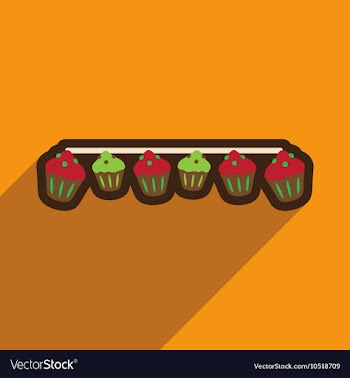 Flat icon with long shadow festive garland vector image