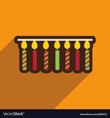 Flat icon with long shadow festive garland vector image