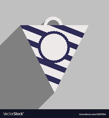 Flat icon with long shadow festive garland vector image