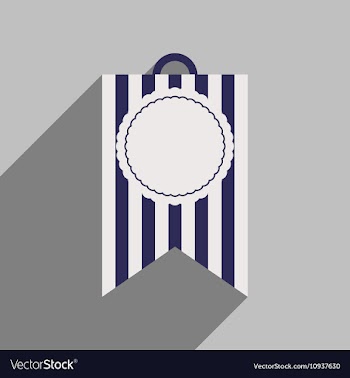 Flat icon with long shadow festive garland vector image