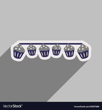 Flat icon with long shadow festive garland vector image