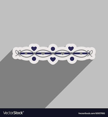 Flat icon with long shadow festive garland vector image