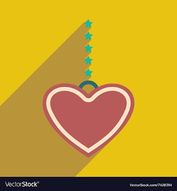 Flat icon with long shadow festive garland vector image