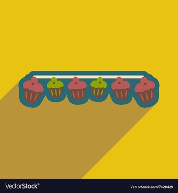 Flat icon with long shadow festive garland vector image