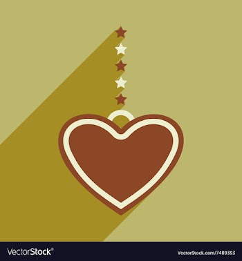 Flat icon with long shadow festive garland vector image