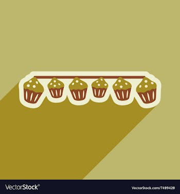 Flat icon with long shadow festive garland vector image