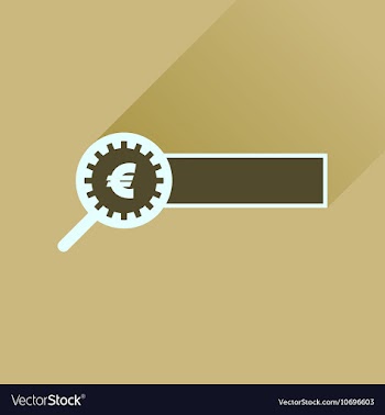 Flat icon with long shadow find money vector image