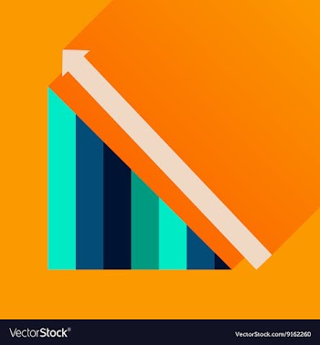 Flat icon with long shadow growing schedule vector image