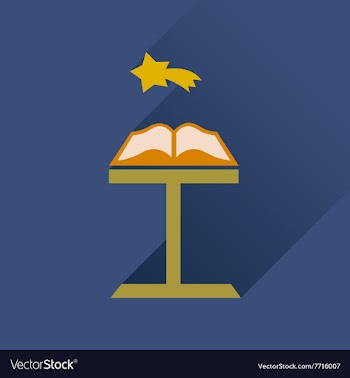 Flat icon with long shadow holy bible vector image