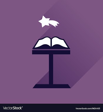 Flat icon with long shadow holy bible vector image