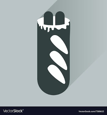 Flat icon with long shadow hot dog sausage double vector image