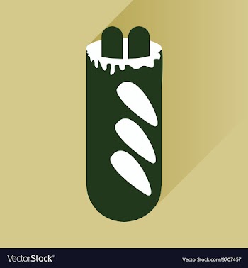 Flat icon with long shadow hot dog sausage double vector image