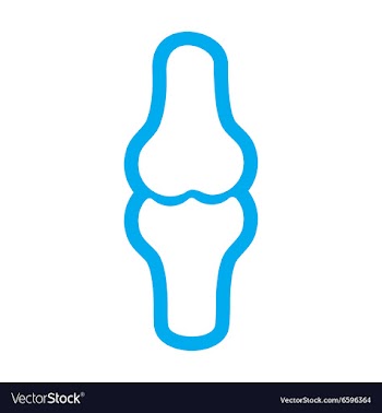 Flat icon with long shadow human bone vector image