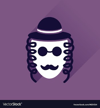 Flat icon with long shadow Jewish man vector image