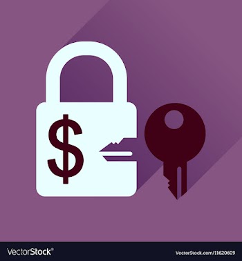 Flat icon with long shadow key lock vector image