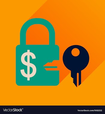 Flat icon with long shadow key lock vector image