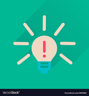 Flat icon with long shadow light bulb idea vector image