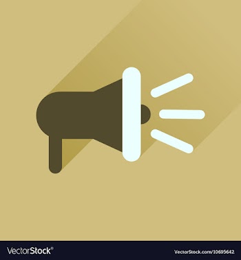 Flat icon with long shadow loudspeaker sound vector image