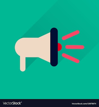 Flat icon with long shadow loudspeaker sound vector image