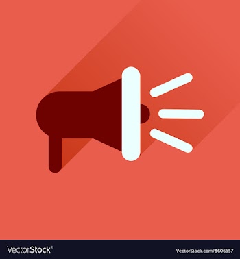 Flat icon with long shadow loudspeaker sound vector image