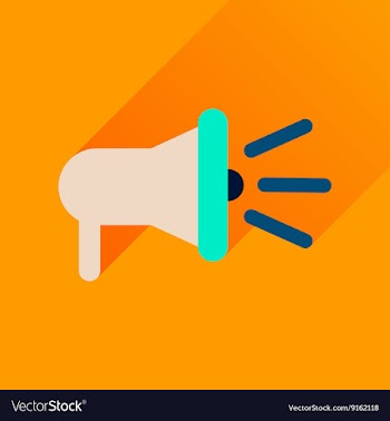 Flat icon with long shadow loudspeaker sound vector image