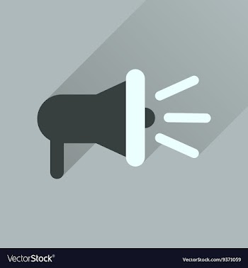 Flat icon with long shadow loudspeaker sound vector image
