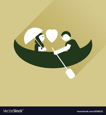 Flat icon with long shadow Love Male and Female vector image