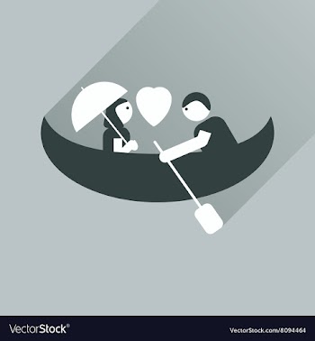Flat icon with long shadow Love Male and Female vector image