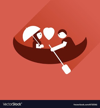 Flat icon with long shadow Love Male and Female vector image