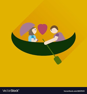 Flat icon with long shadow Love Male and Female vector image