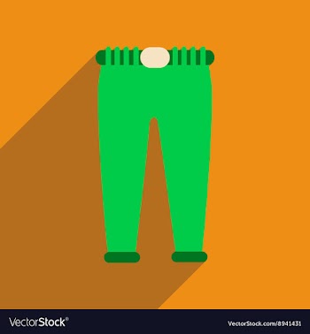 Flat icon with long shadow Men Pants vector image