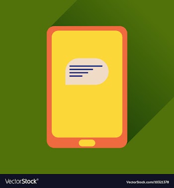 Flat icon with long shadow mobile applications vector image