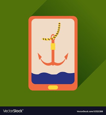 Flat icon with long shadow mobile applications vector image